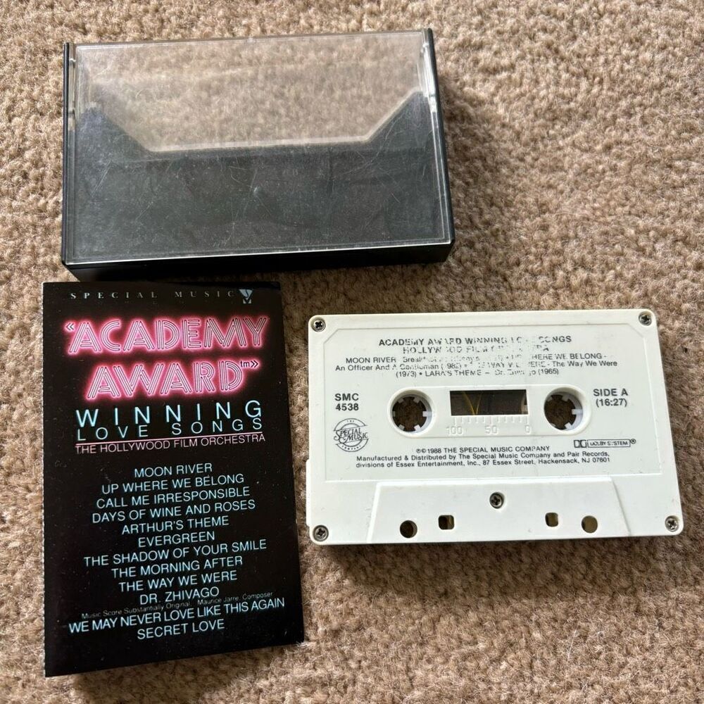 Academy Award Winning Love Songs 1988 Cassette Tape